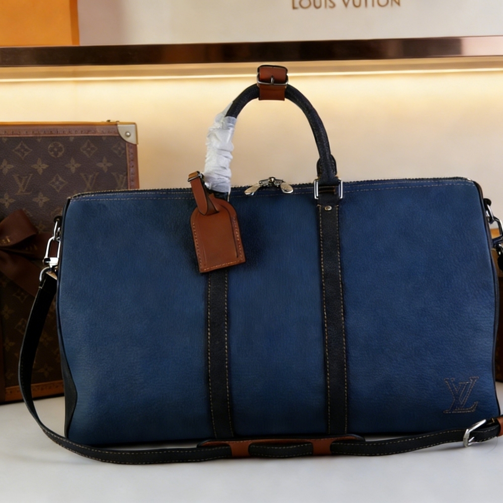 <AUTHENTIC>Louis Vuitton Leather Travel Bag - Picture 3 of 6